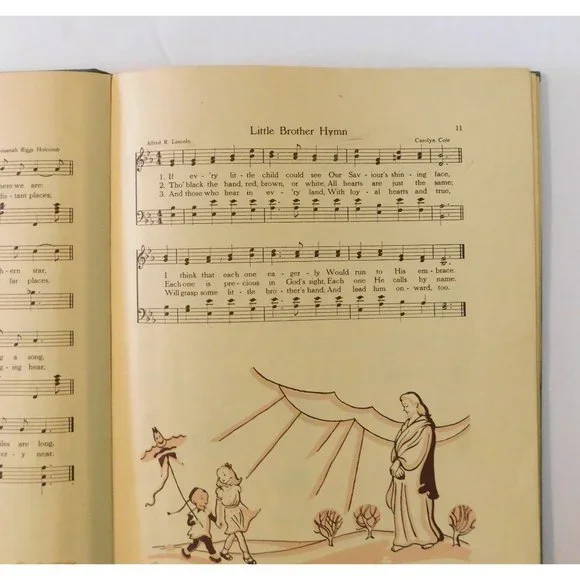 Missionary Melodies Song Book 1950 Vintage Children Sunbeams Broadman Press HB - Picture 6 of 10